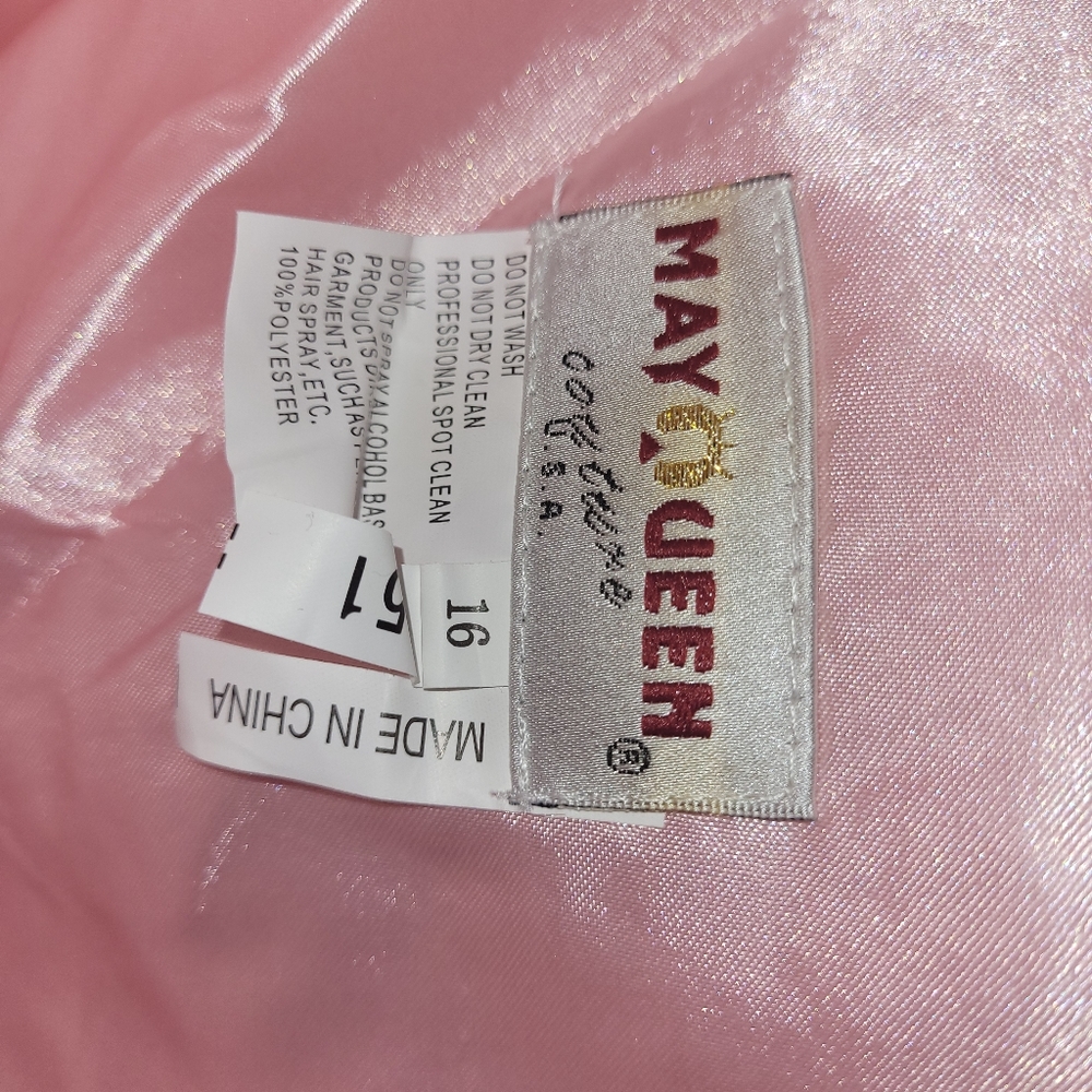 May Queen Blush Strapless Beaded Gown - Picture 11 of 11